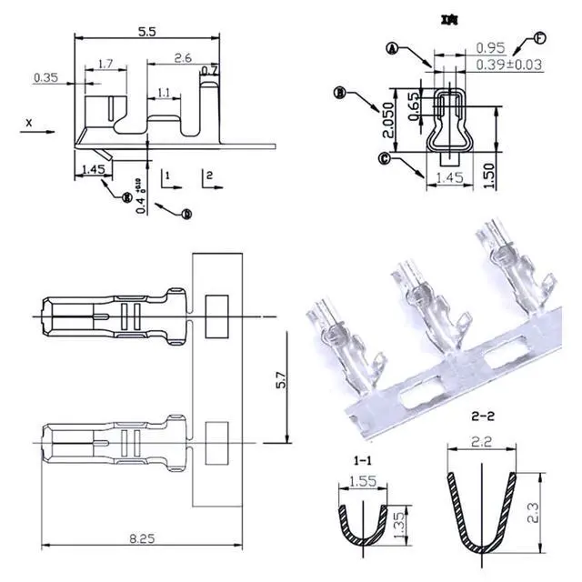 Alt view image 4 of 5 - 460PCS JST PH 2.0mm Connector kit,2/3/4/5/6 Pin Housing Adapter Plug Terminal,PH 2.0mm Female and Male JST kit
