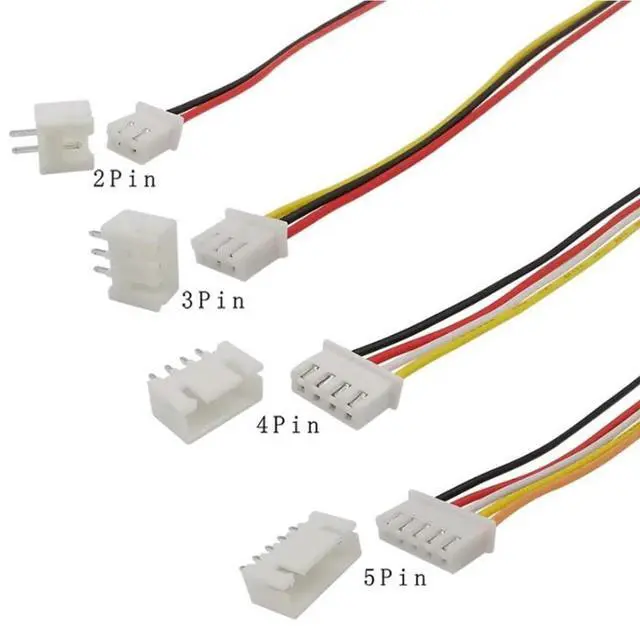 Alt view image 3 of 7 - 460PCS JST XH Connector Kit,2.54mm JST 2/3/4/5/6 Pin Male and Female Housing Connector,XH 2.54mm Adapter Plug