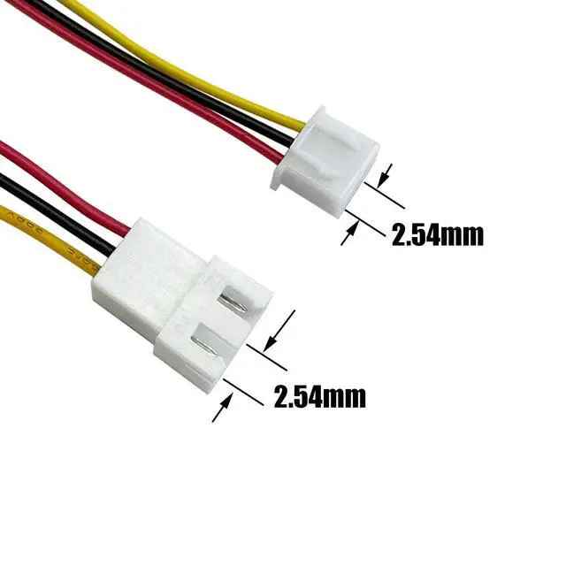 Alt view image 3 of 5 - 40pcs (20Pairs) JST XH 2.54mm 3Pin Mini Micro Male and Female Connection Cable Plug with Terminal Connector Wire Cable 100mm 26AWG