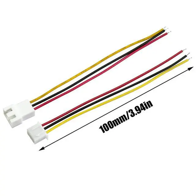 Alt view image 4 of 5 - 40pcs (20Pairs) JST XH 2.54mm 3Pin Mini Micro Male and Female Connection Cable Plug with Terminal Connector Wire Cable 100mm 26AWG