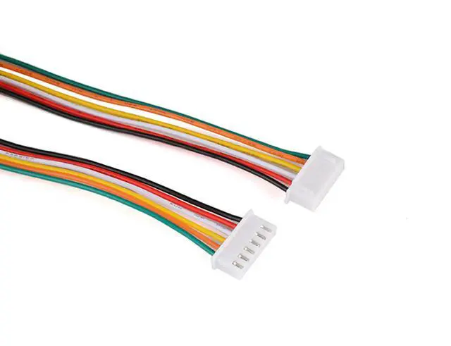 Alt view image 3 of 4 - 10Pairs JST XH 2.54mm 6Pins Connector, 2.54mm Pitch Female and Male JST Connection Plug Header Expansion Wire with 200mm 26AWG Cable