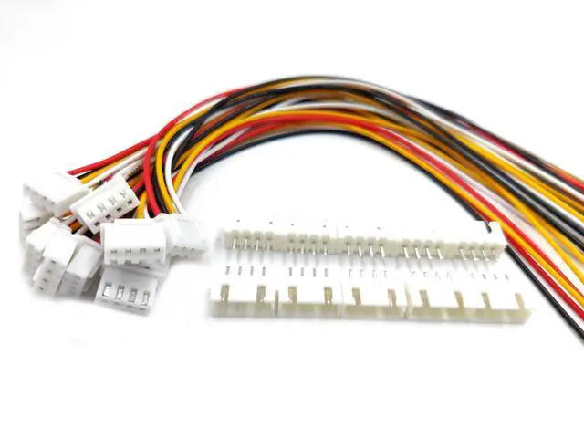 Alt view image 2 of 4 - 20 Sets Jst Xh 2.54 4 Pin Connector Plug Male with 200mm Wire & Female Connector
