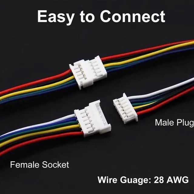 Alt view image 5 of 7 - 360PCS JST MX 1.25MM Connector Assortment Kit, 1.25MM Pitch Male and Female Housing Connectors, 2/3/4/5 Pin Housing Adapter Plug Terminal
