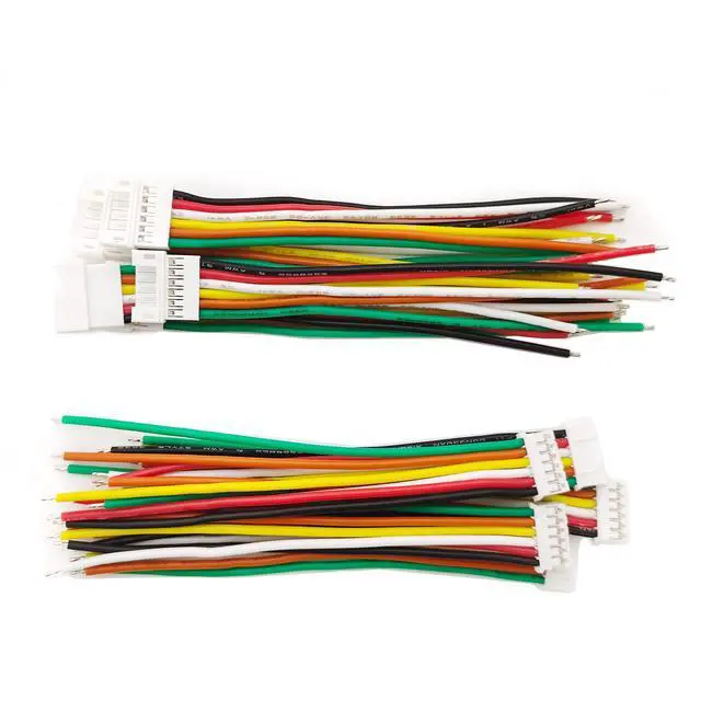 Alt view image 3 of 7 - JST-PH 2.0 6 Pin Male Female Plug Connector with 22AWG Soft Silicone Cable Wires Compatible with 2.0mm Pitch JST PH Adapter (5Pairs)