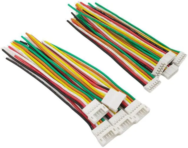 Alt view image 4 of 7 - JST-PH 2.0 6 Pin Male Female Plug Connector with 22AWG Soft Silicone Cable Wires Compatible with 2.0mm Pitch JST PH Adapter (5Pairs)