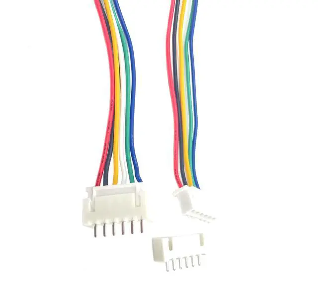 Alt view image 3 of 3 - 20 Pairs Mini Micro 6 Pin JST XH 2.54mm Cable Connector, JST XH 2.54mm Pitch 6 Pin Male Female Connector Plug with 26AWG 150mm Wires Cables, for LED Strips Lights, RC Toys, Batteries