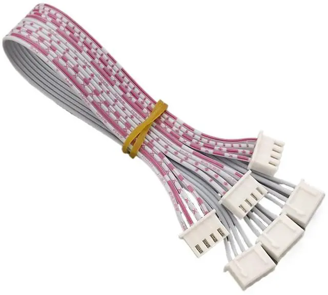 Alt view image 2 of 5 - 5 Pcs 4Pin Cable 2.54mm Pitch Female to Female JST XH Connector Ribbon Cables Wire Adapter 20cm