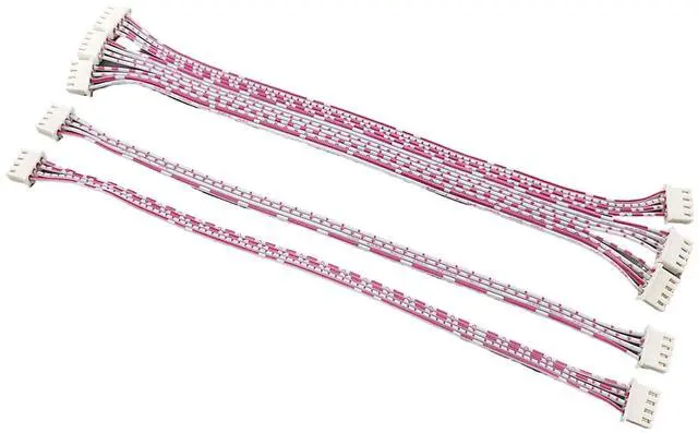 Main image of 5 Pcs 4Pin Cable 2.54mm Pitch Female to Female JST XH Connector Ribbon Cables Wire Adapter 20cm