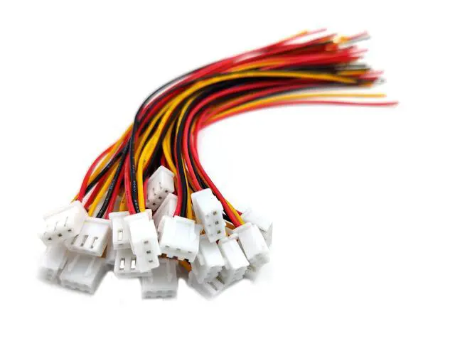 Alt view image 4 of 4 - 20 Sets JST XH2.54 3Pin Wire Cable Plug Connector, XH 2.54mm Pitch 3Pins Male Female 15cm Wire Length 26AWG