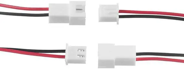 Main image of 20 Pairs JST-XH 2.54 2Pin Connector Balance Plug Lead Socket Male and Female with 100mm Silicone Wire Cables. (2Pin)