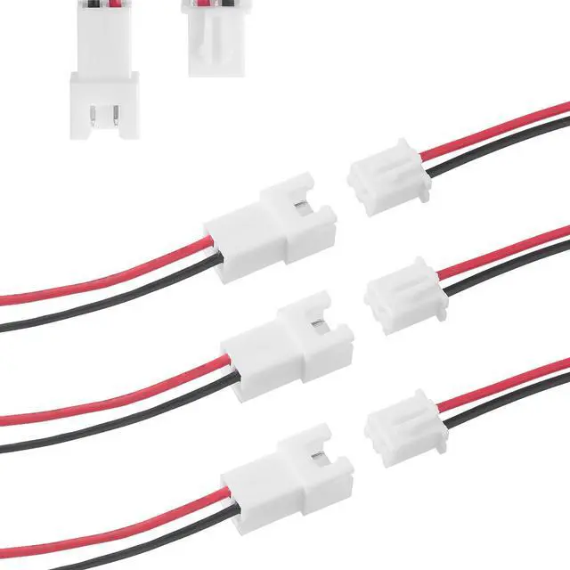 Alt view image 2 of 5 - 20 Pairs JST-XH 2.54 2Pin Connector Balance Plug Lead Socket Male and Female with 100mm Silicone Wire Cables. (2Pin)