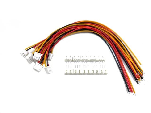 Main image of 20 Sets Jst Xh 2.54 3 Pin Connector Plug Male with 200mm Wire & Female Connector