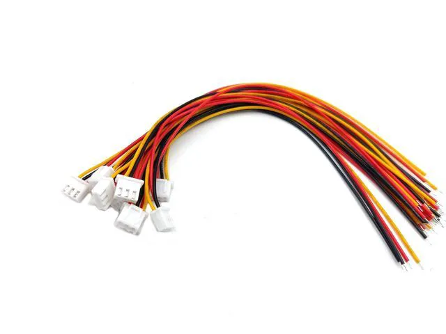 Alt view image 3 of 4 - 20 Sets Jst Xh 2.54 3 Pin Connector Plug Male with 200mm Wire & Female Connector