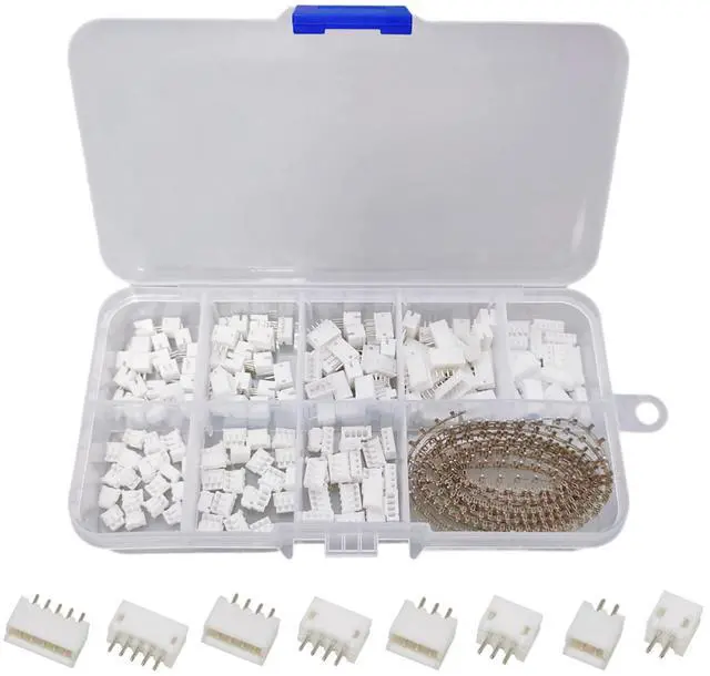 Main image of JST ZH 1.5mm Connector Socket and Crimp Terminal kit Compatible with 1.5mm Pitch 2/3/4/5 Pin Housing Male Female Adapter Cable Connectors Plug