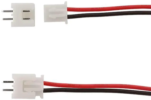 Alt view image 3 of 3 - 20 Sets Jst Xh 2.54 2 Pin Connector Plug Male with 200mm Wire & Female Connector