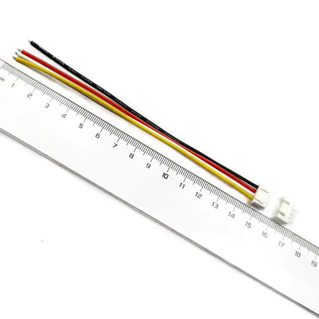 Alt view image 3 of 6 - 10 Sets Jst Xh 2.54mm 4 Pin Plug Male Connector with 150mm Soft Silicone Wire & XH2.54 4P Female Connector