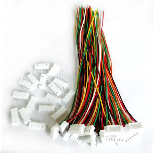 Alt view image 2 of 4 - JST XH 2.54mm 6Pin Male Female Connector 20 Sets 20cm Wire 26AWG