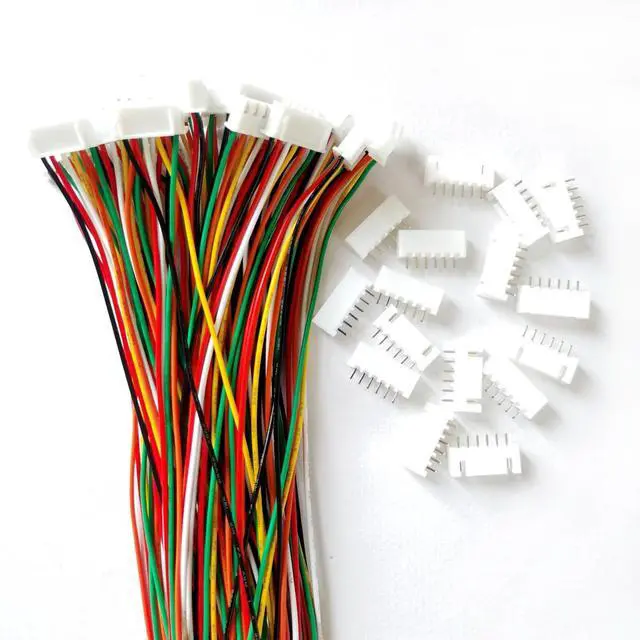 Alt view image 3 of 4 - JST XH 2.54mm 6Pin Male Female Connector 20 Sets 20cm Wire 26AWG