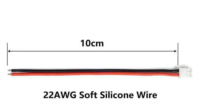 Alt view image 3 of 5 - 5 Pairs JST-XH 2.54mm 1S 2 Pin Balance Plug Lead Socket Male and Female Connector with 10cm Silicone Wire Cables for Woodland Just Plug Lights 3D Printer