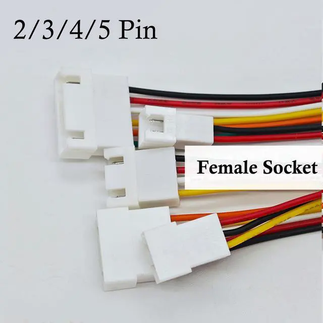 Alt view image 6 of 7 - 20 PCS JST XH 2.54mm 2 3 4 5 Pin Connector, Male and Female Double Connector End with 200mm Extension Cable AWG 26