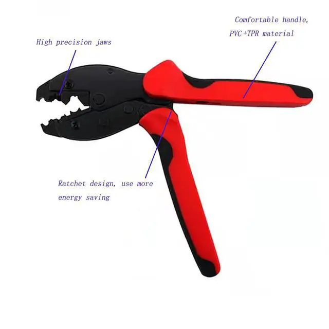 Alt view image 6 of 7 - LY-2048 Crimping Pliers, Spark Plug Wire Crimper for Spark Plug Stripping Tool, Ratchet Wire Terminal Crimper Wire Crimping Tool