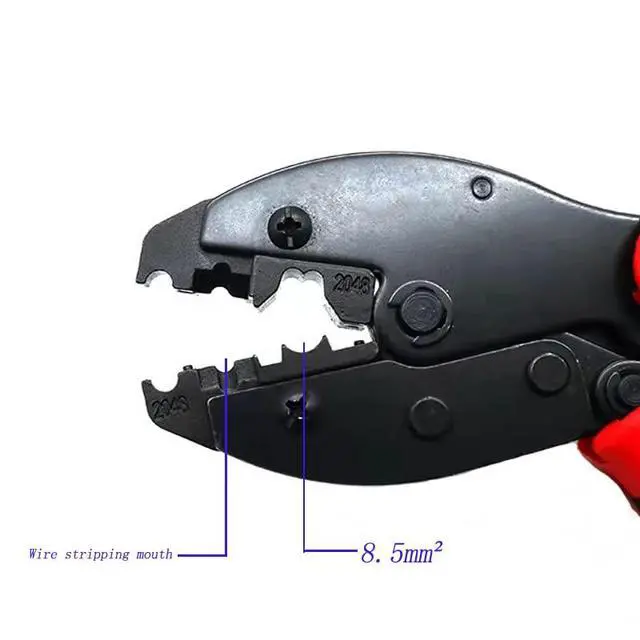 Alt view image 7 of 7 - LY-2048 Crimping Pliers, Spark Plug Wire Crimper for Spark Plug Stripping Tool, Ratchet Wire Terminal Crimper Wire Crimping Tool