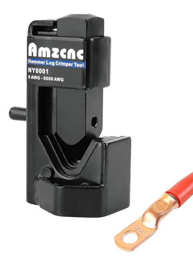 Alt view image 4 of 5 - Hammer Lug Crimper Tool - 0000 AWG Battery and Welding Cables( 8 AWG TO 4/0 Wire Gauge)