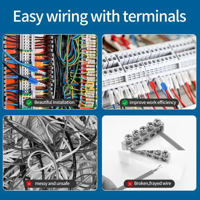 Alt view image 4 of 4 - Wire Ferrule Crimping Tool,23 to 4/0AWG Square Jaw Wire Crimping Pliers for Insulated Terminal & Non-insulated Ferrule