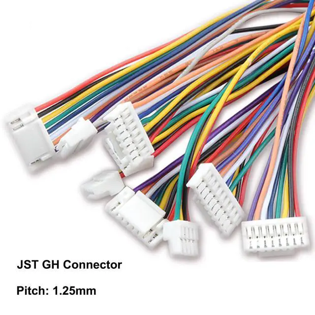 Alt view image 7 of 7 - JST GH 1.25mm Connector Kit, 2/3/4/5/6/7/8/10 Pin 80 PCS Male Housing Plug Connectors with 500 PCS Plug Terminal