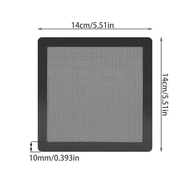 Alt view image 6 of 6 - 140mm Magnetic PC Case Dust Filter, 4 Pack PVC Mesh 0.8mm