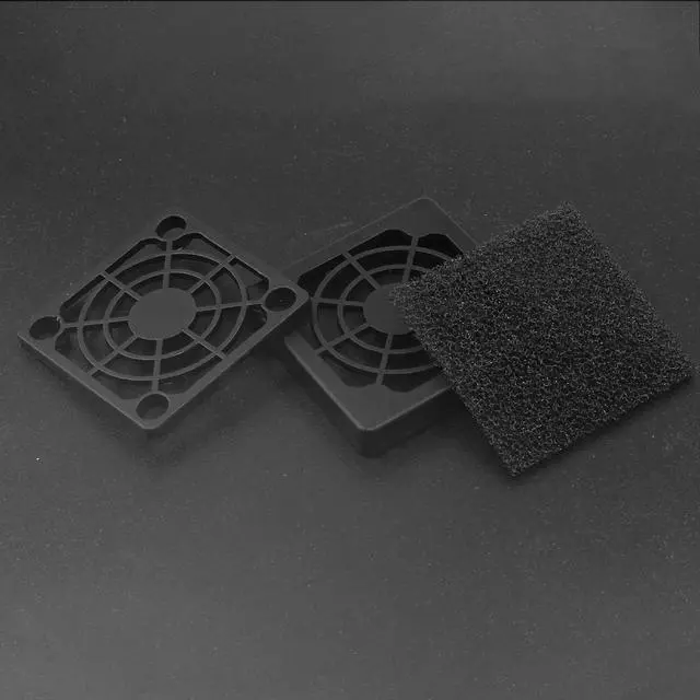 Alt view image 4 of 7 - 8 Pcs Black Cooling Fan Filter 40 mm Square Plastic Case Fan Filter Cover PC Computer Case Mesh