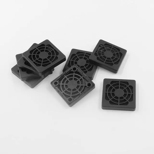 Alt view image 5 of 7 - 8 Pcs Black Cooling Fan Filter 40 mm Square Plastic Case Fan Filter Cover PC Computer Case Mesh