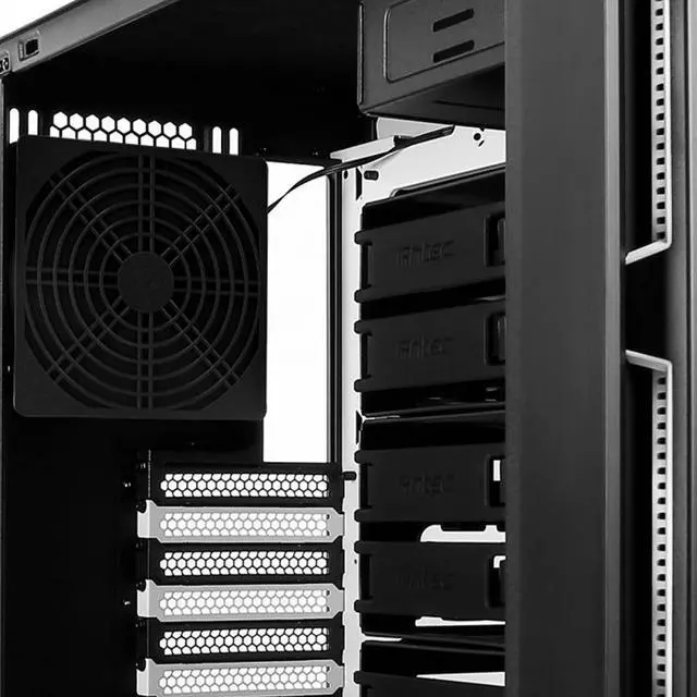 Alt view image 7 of 7 - 8 Pcs Black Cooling Fan Filter 40 mm Square Plastic Case Fan Filter Cover PC Computer Case Mesh