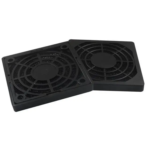 Alt view image 2 of 5 - 4 Pcs 60mm Dustproof Fan Filter, Black Square Plastic Cooling Fan Cover Dust Screen, Effective Mesh Design for PC Computer Case/Server Case