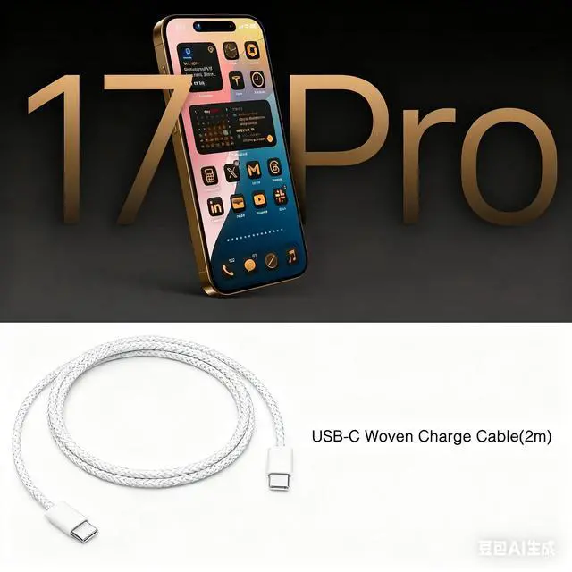 Alt view image 2 of 7 - 6ft IPhone 16/16E/17/17E USB C to USB C Cable, Woven Charger Long Cable for iPhone 17/16/15 Plus/ Pro Max, iPad Air,iPad 10th Gen, Mini 6th, Pro 13/12.9/11 in, Type-c MacBook Pro Fast Charging Cord
