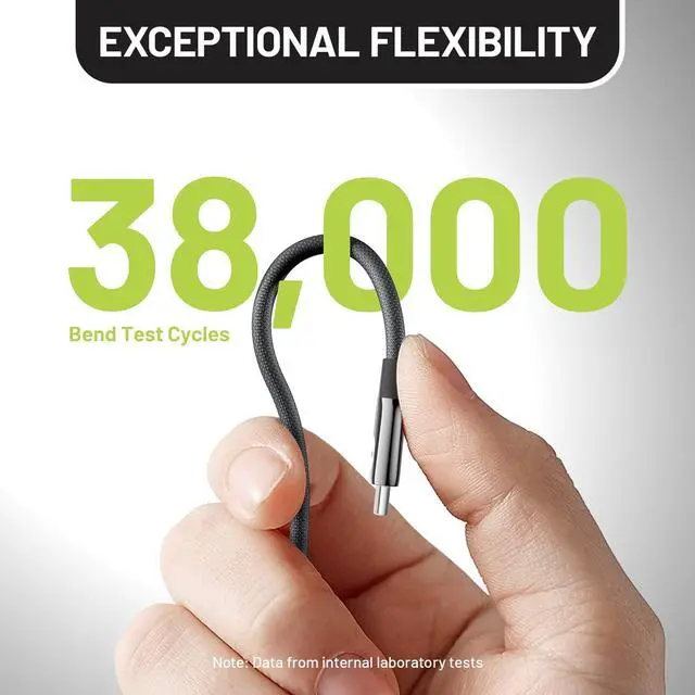 Alt view image 2 of 7 - 240W USB C to USB C Cable (6FT/Woven), Type C Charger Fast Charging Cord for iPhone 17/16/15, Nylon Braided C to C Cable Fast Charging for MacBook iPad Samsung S26/S25 Cameras Speakers Earbuds