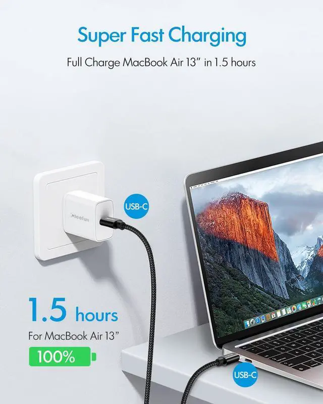 Alt view image 3 of 7 - Long USB C to USB C Cable 15ft, C to C Fast Charging Type C Charger
