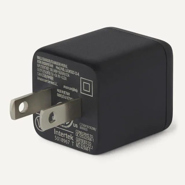 Alt view image 4 of 5 - 20W Fast Charging USB-C Nano GaN Wall Charger, 1-Port PD 3.1, Compact Travel-Friendly, Wide Compatibility for iPhone, Tablets, Phones, Black