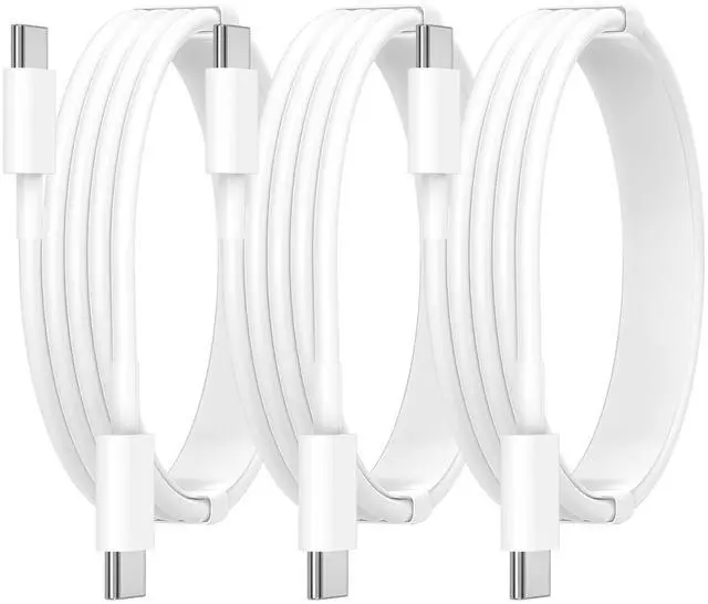 Main image of iPhone 17 Car Carplay Charger USB C Cable Fast Charging, Stuffcool 3Pack 6FT 100W USB C to USB C Cord Type C Charging Cord for iPhone 17/17 Air/17 Pro/17 Pro Max/16/16 Pro/15/iPad