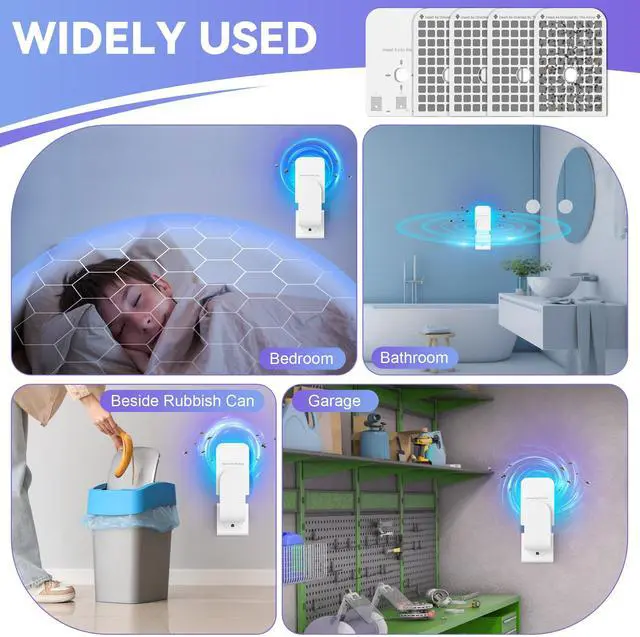 Alt view image 7 of 7 - 25 Pack Flying Insect Trap Refill Compatible with DFAGIE GS6 Fly Trap Indoor, Sticky Glue Cards, Plug-in Bug Catcher Refills, Glue Boards Refill for Bug Mosquito Gnat Moths Fruit Fly Trap