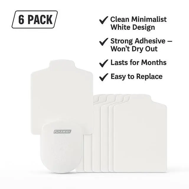 Alt view image 2 of 3 - UV Light Trap Refills 6 Pack Replacement Sticky Pads for Indoor Insect Traps (Fruit Flies, Gnats, Mosquitoes, Moths)