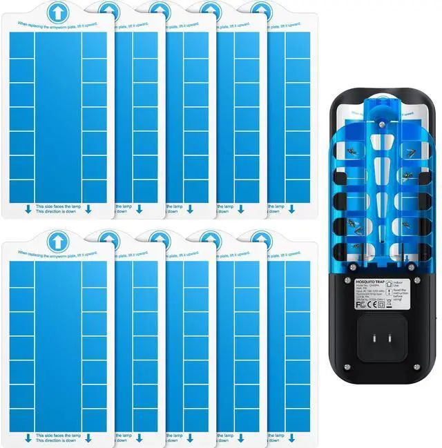Main image of Sticky Card Plug Refill Replacement Glue Cards for Flying Insect Trap Indoor-10pack (No Device)