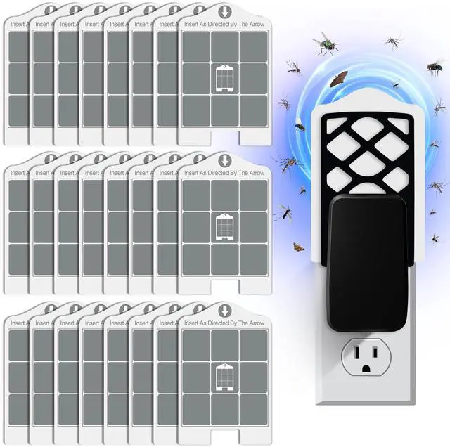 Main image of 25 Pack Glue Card Refills Compatible with Dynatrap DT3007 and DT3007W Indoor Flying Insect Trap, 23007 Replacement Sticky Cards Refill for Bug Mosquito Gnat Moths Fruit Fly Trap