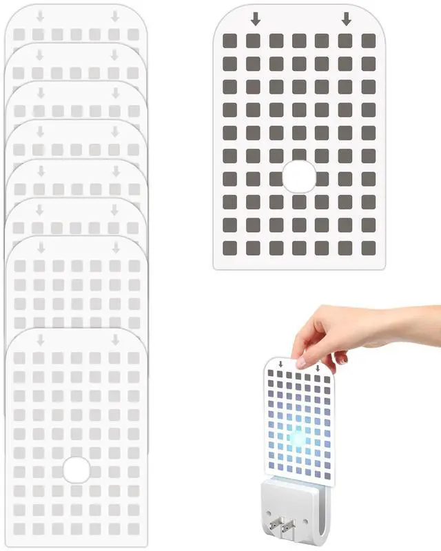 Main image of 10 Pack Fly Trap Indoor Refill Glue Cards Compatible with DFAGIE GS6 Plug-in Flying Insect Trap, Replacement Adhesive Cards for Mosquito Fruit Fly Moths Gnat Trap for House
