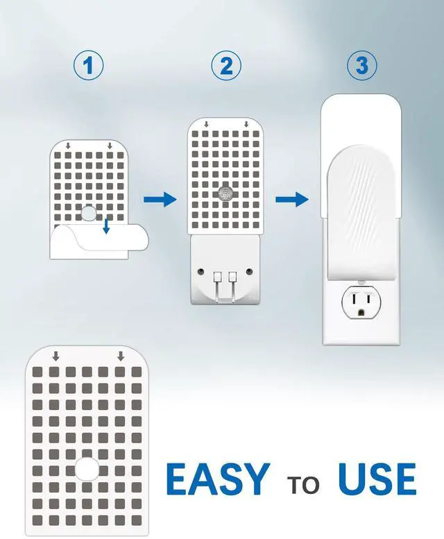 Alt view image 6 of 7 - 10 Pack Fly Trap Indoor Refill Glue Cards Compatible with DFAGIE GS6 Plug-in Flying Insect Trap, Replacement Adhesive Cards for Mosquito Fruit Fly Moths Gnat Trap for House