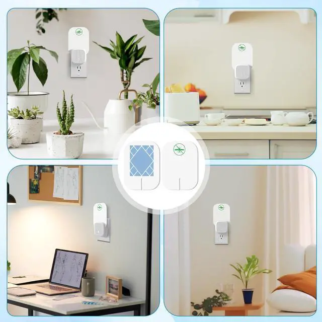 Alt view image 6 of 7 - 12 Pack Flying Insect Trap Refill Compatible with VEYOFLY Fly Trap VF01, Glue Board Bug Catcher, Replacement Sticky Glue Cards for Insect Bug Mosquito Gnat Fruit Fly Traps Indoors (Classic)