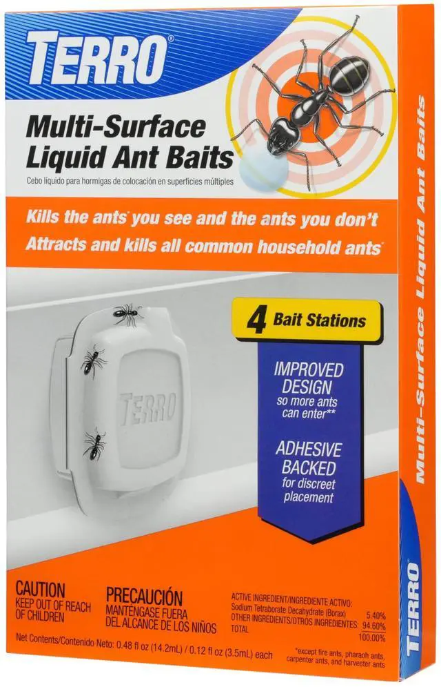Main image of Multi-Surface Liquid Ant Baits, 4-Pack, Indoor Bait Stations for Home