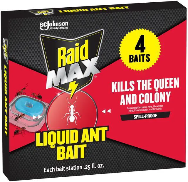 Main image of MAX Liquid Ant Bait, Outdoor and Indoor Bait Stations for Home, Liquid Ant Killer, 4 Count, .25 fl. oz. Each