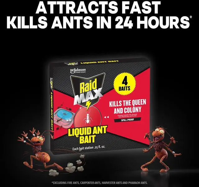 Alt view image 7 of 7 - MAX Liquid Ant Bait - Ant Traps Indoor and Outdoor Use Insect Repellent & Pest Control That Kills Ants Where They Breed - 12 Count
