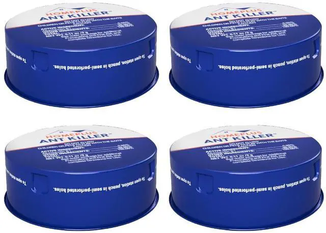 Alt view image 2 of 7 - Ant Bait Traps, Outdoor & Indoor Ant Killer, 4 Metal Stations with 4 Food-Based Attractants, Child-Resistant Design, Formulated with Abamectin B1, Ready-to-Use Bait Station